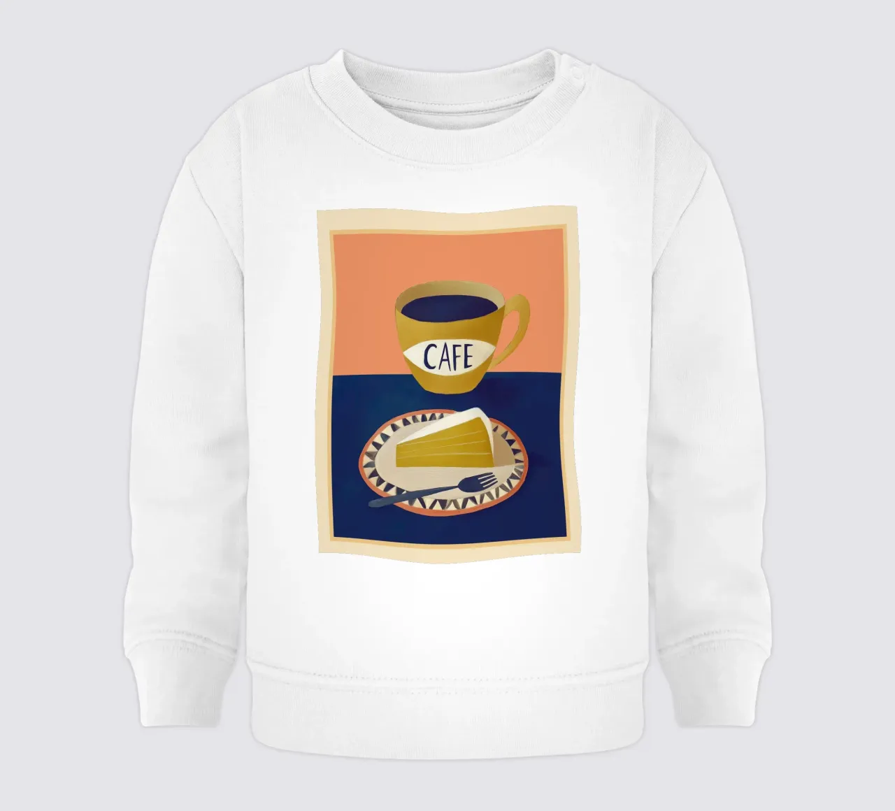 Caffè con torta felpa neonato da Nadjaa