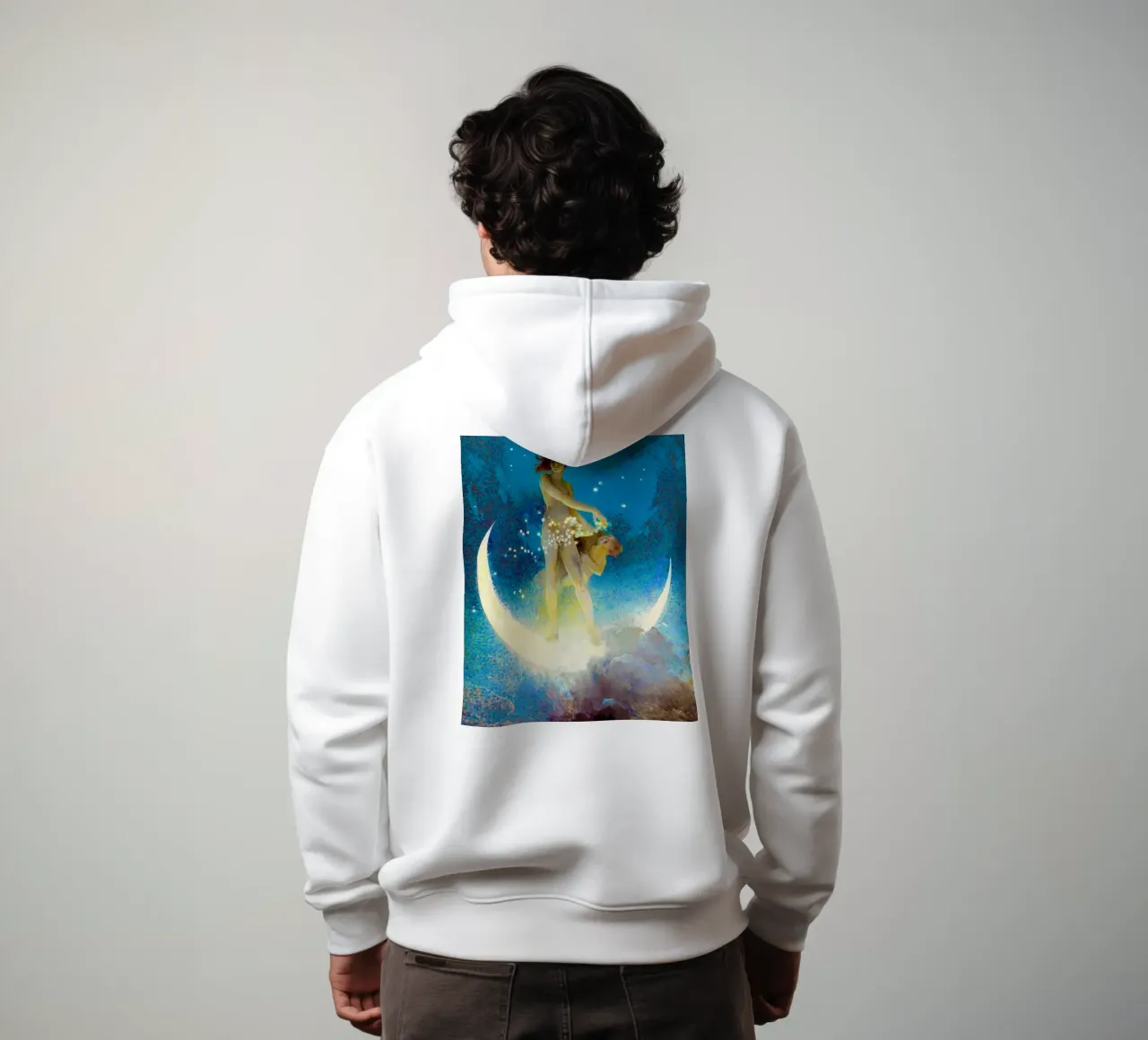 Stelle sparse di primavera di Edwin Blashfield felpa con cappuccio da Jolie Prints