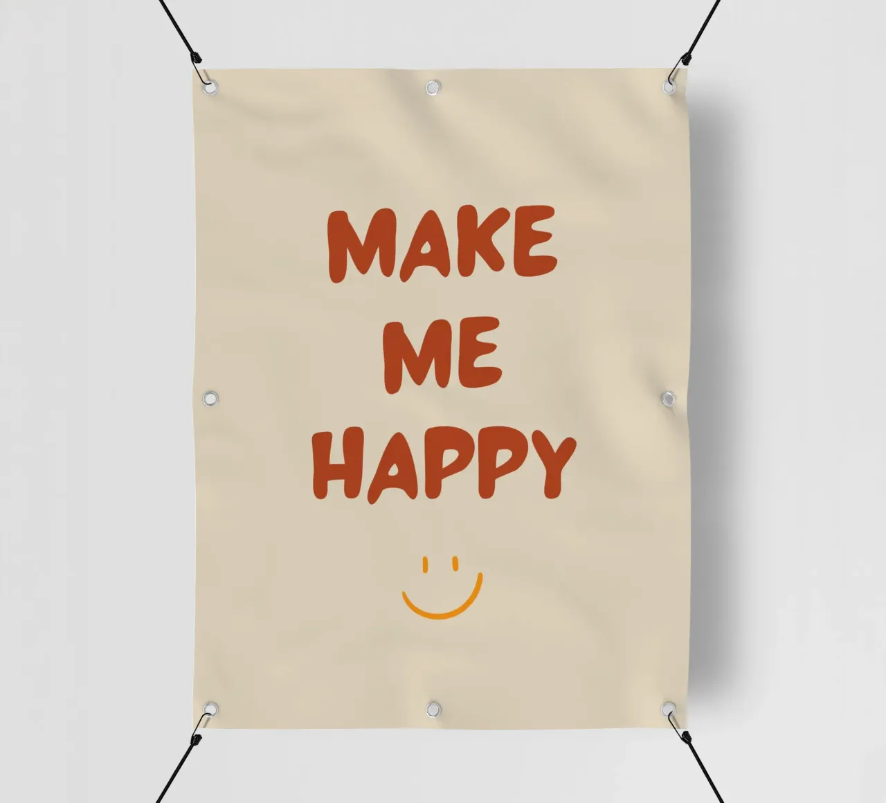 Make me Happy - Retro Colors telo in pvc da Imaginative Quotes