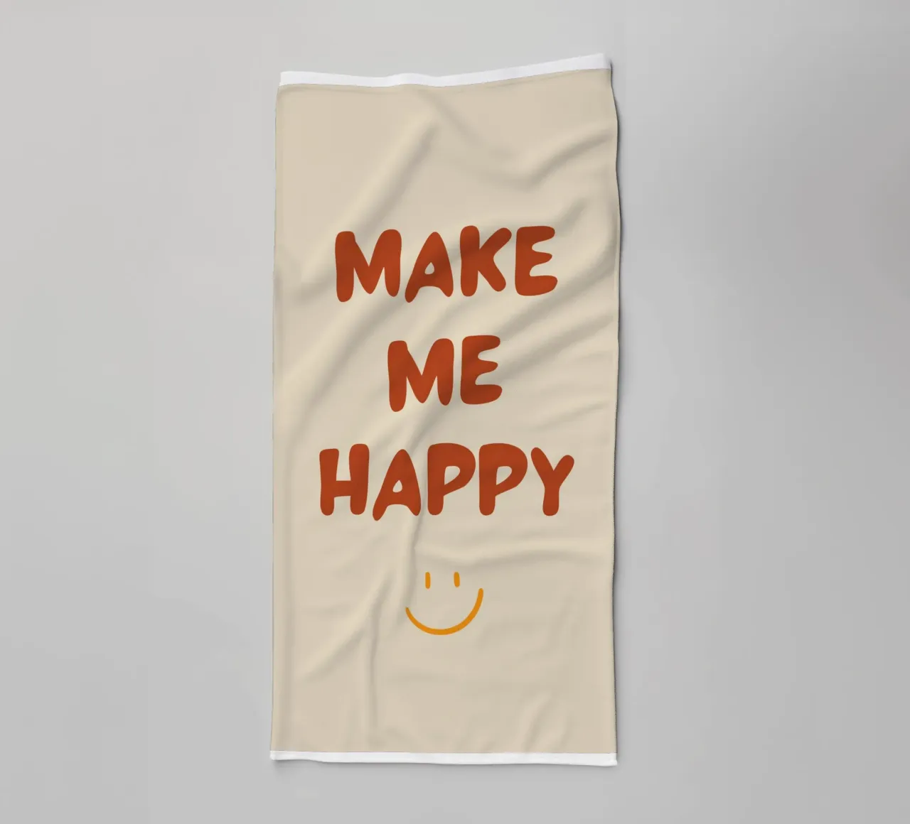 Make me Happy - Retro Colors asciugamano da bagno da Imaginative Quotes