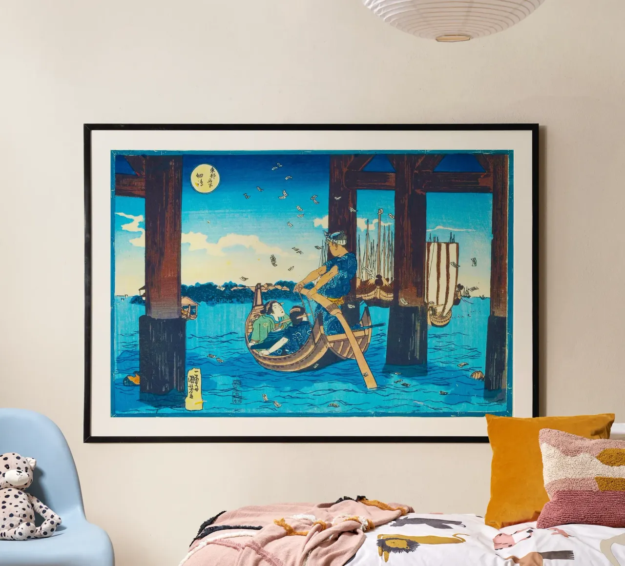 Tsukuda Island by Utagawa Kuniyoshi carta hahnemühle da Haru Prints