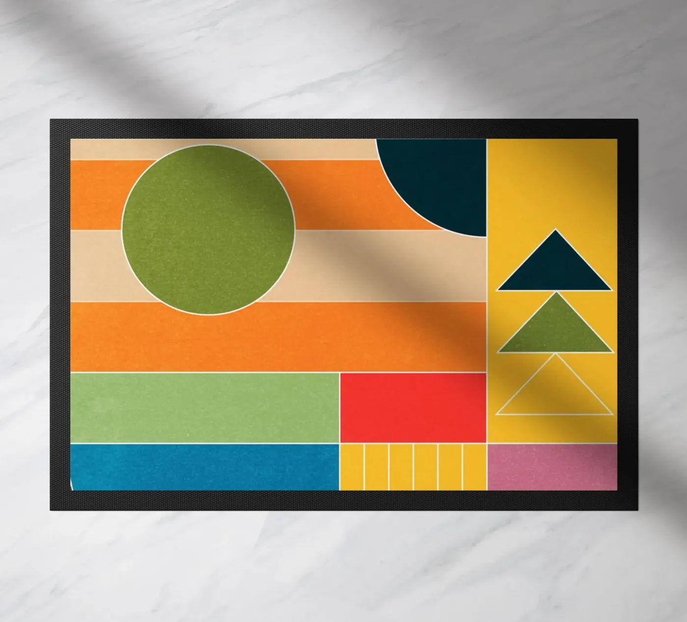 Modern Geometry doormat by Gaite