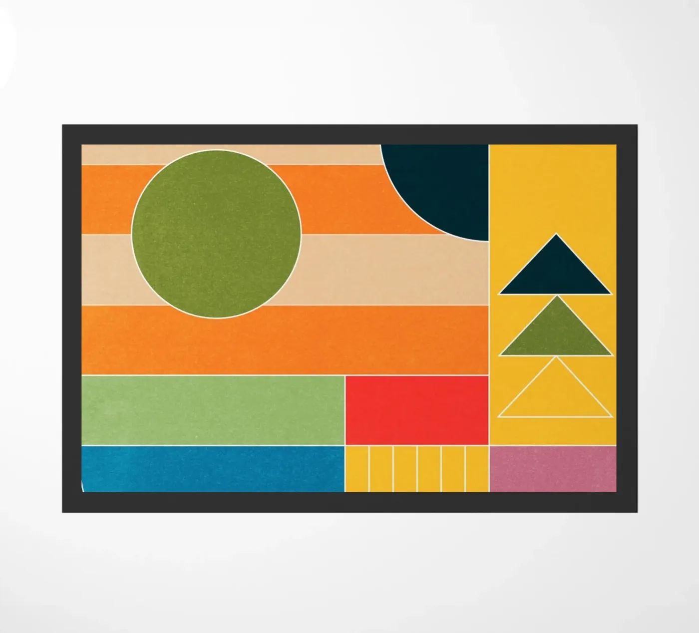 Modern Geometry doormat by Gaite
