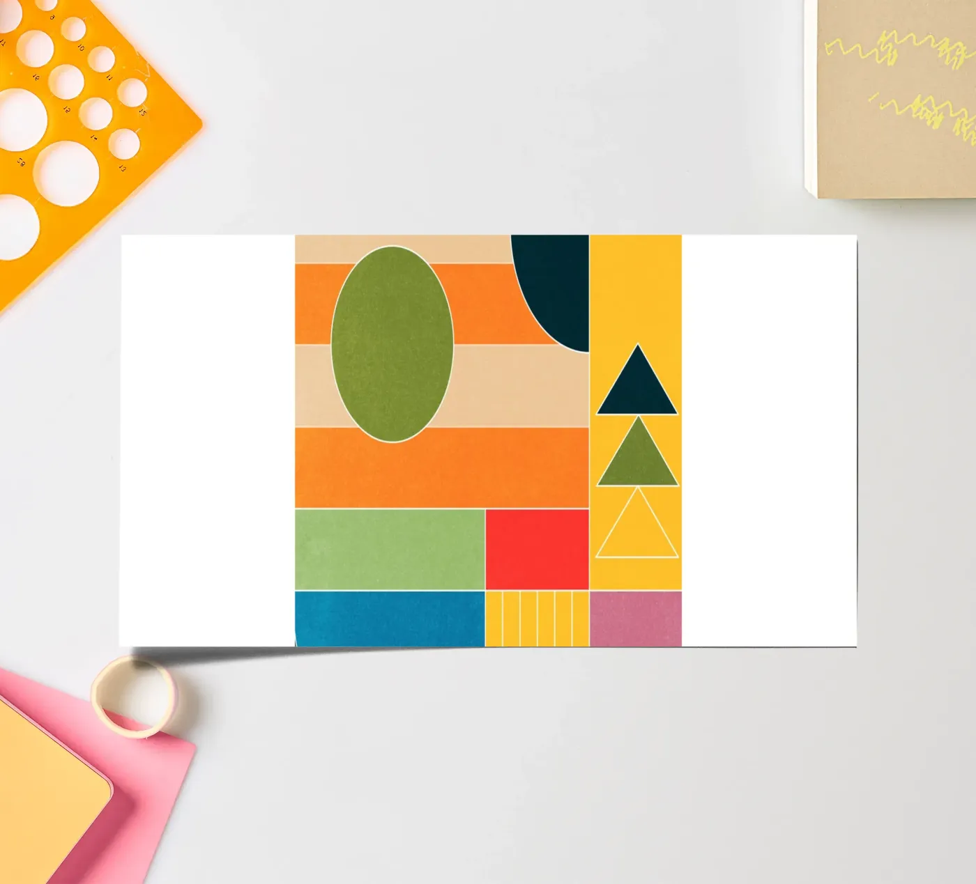 Modern Geometry sticker sheet by Gaite