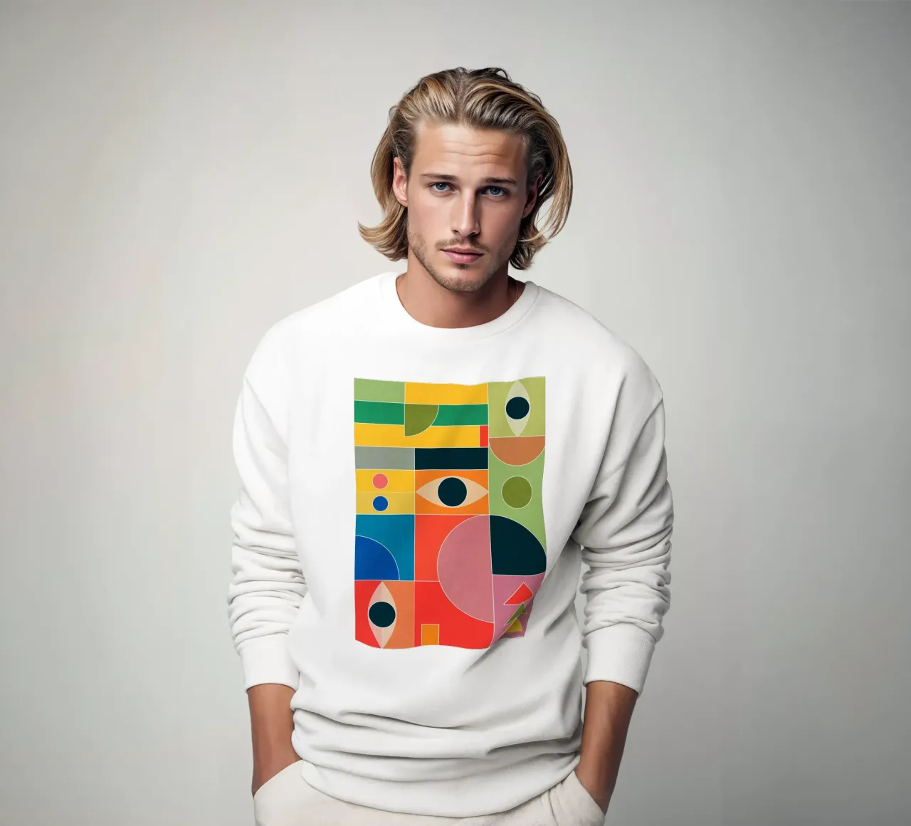 Forme di colore felpa da M.A.Z.U.N.