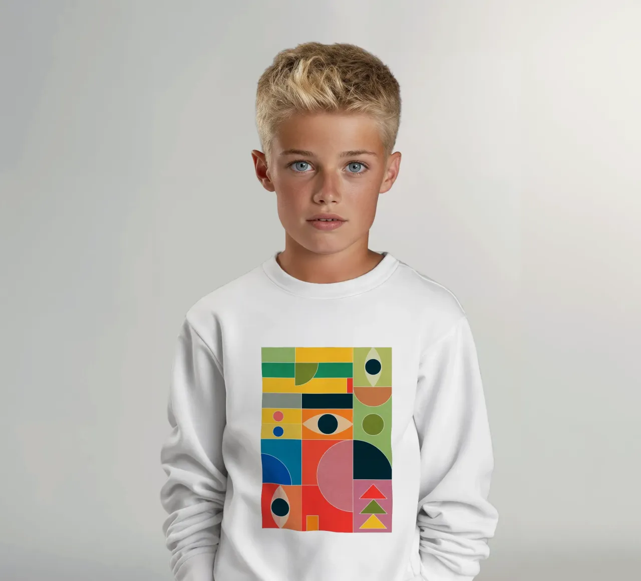 Forme di colore felpa bambino da M.A.Z.U.N.