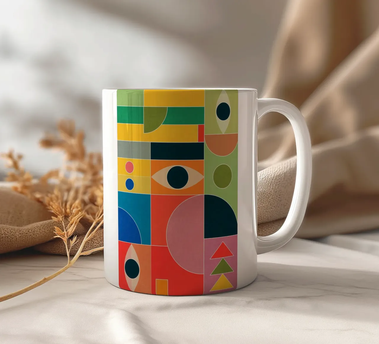 Forme di colore tazza in ceramica da M.A.Z.U.N.