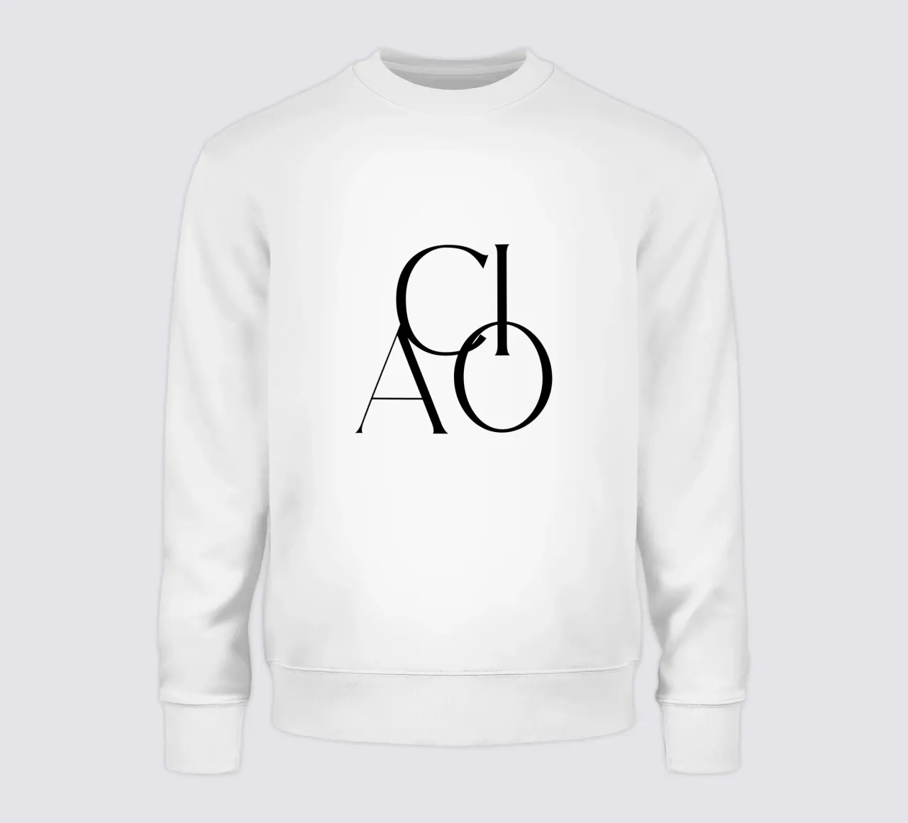 Custom Background Color - Ciao sweatshirt van Imaginative Quotes