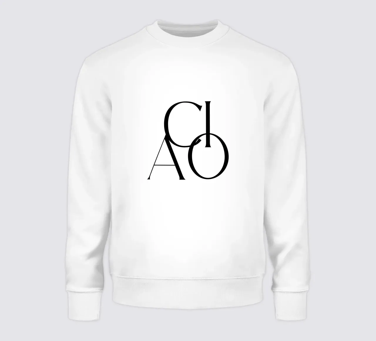 Custom Background Color - Ciao sweatshirt van Imaginative Quotes
