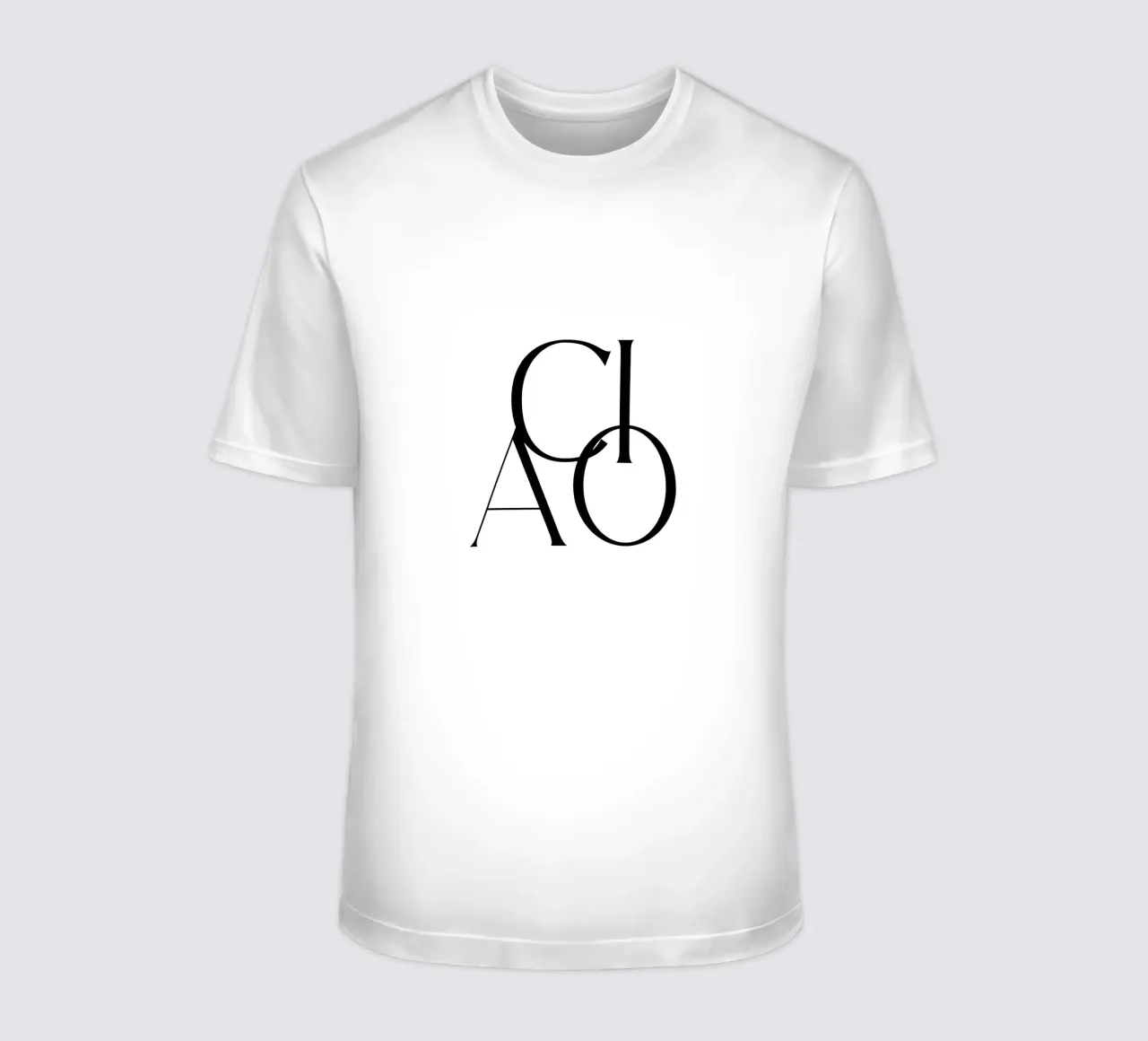 Custom Background Color - Ciao t-shirt by Imaginative Quotes