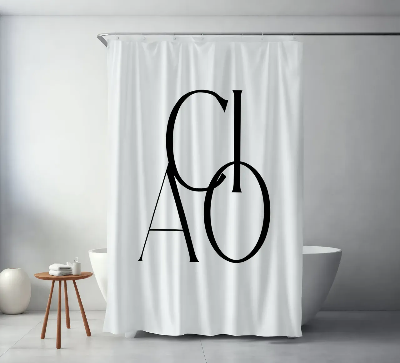 Custom Background Color - Ciao douchegordijn van Imaginative Quotes