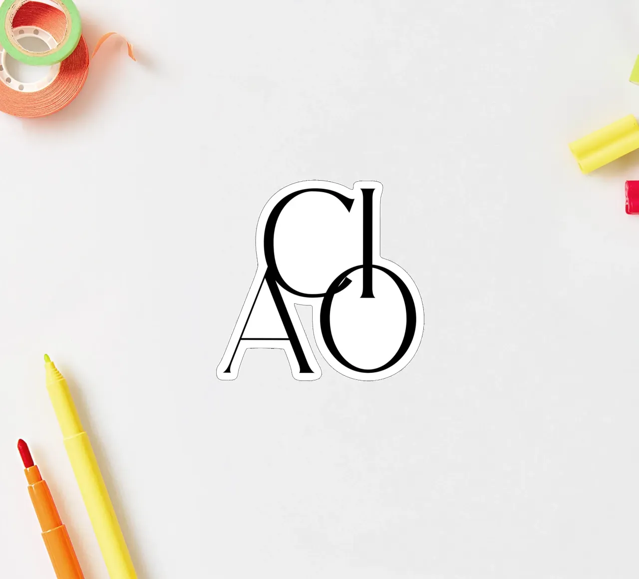 Custom Background Color - Ciao autocollant de Imaginative Quotes