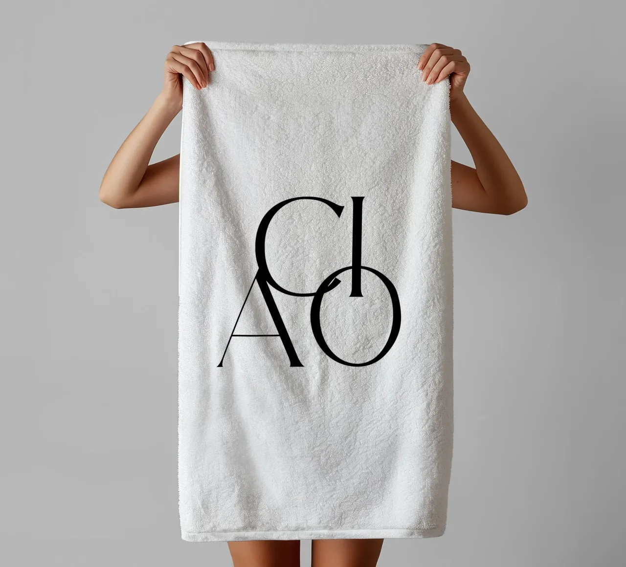 Custom Background Color - Ciao towel by Imaginative Quotes