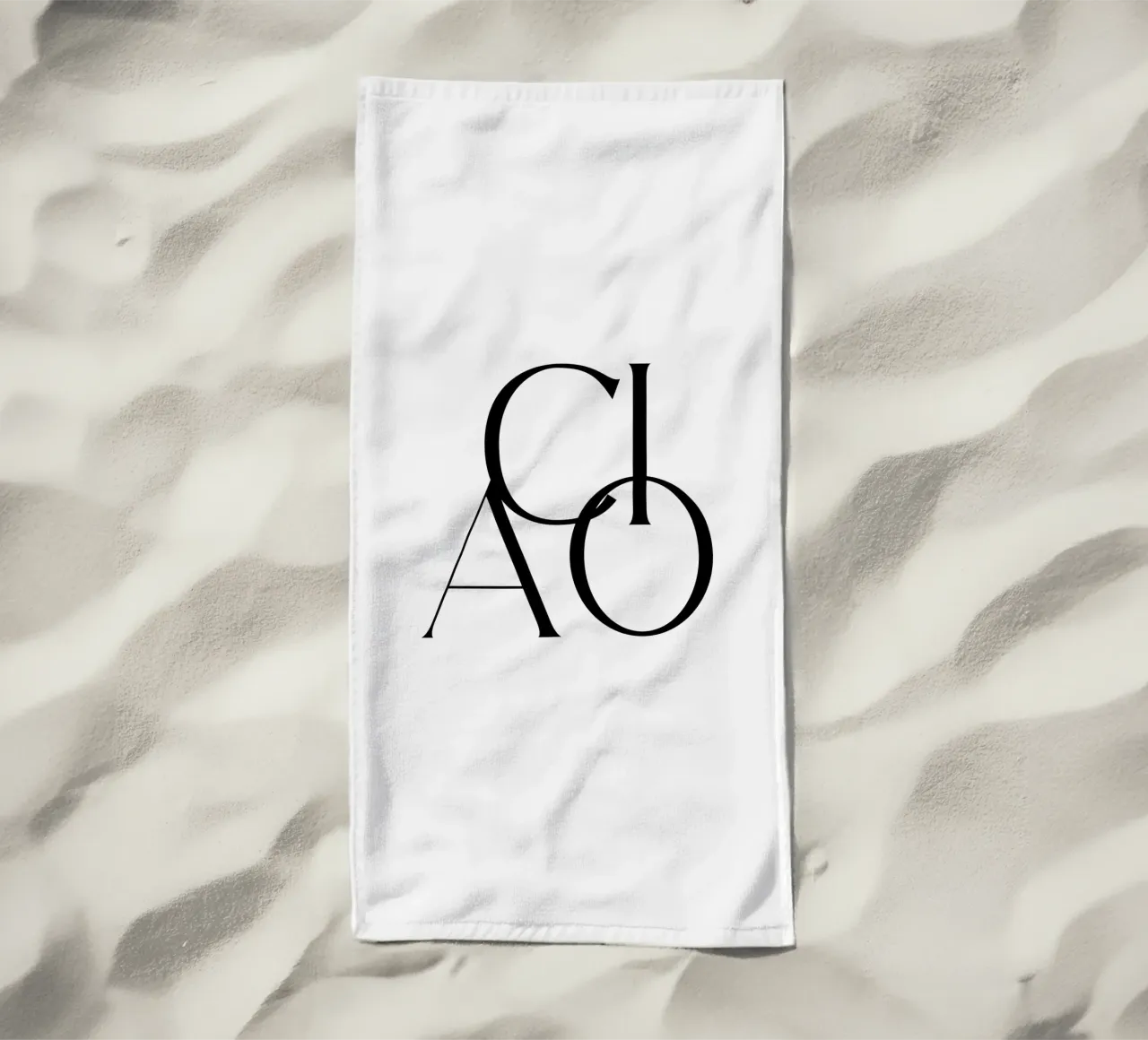 Custom Background Color - Ciao strandhanddoek van Imaginative Quotes