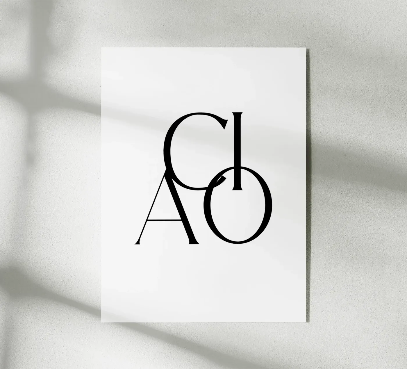 Custom Background Color - Ciao plexiglass da Imaginative Quotes