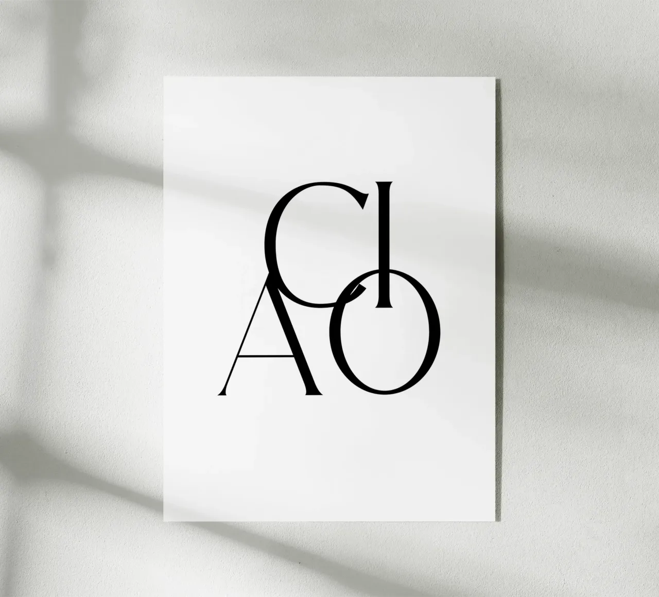 Custom Background Color - Ciao plexiglass da Imaginative Quotes