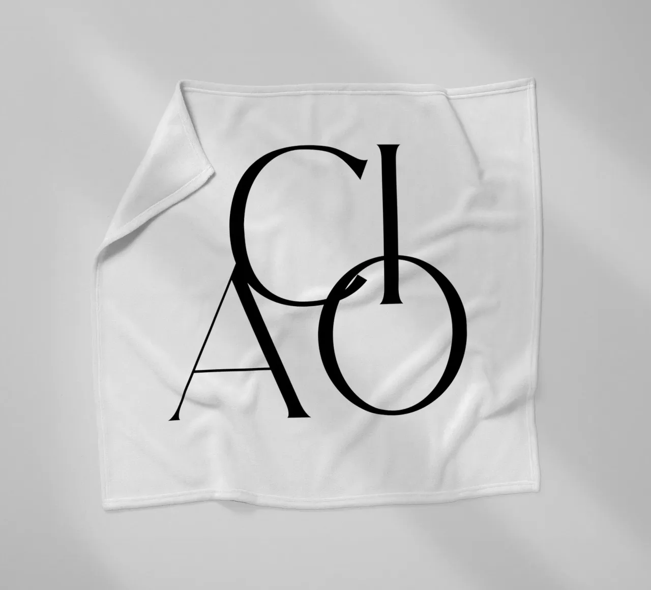 Custom Background Color - Ciao fleece blanket by Imaginative Quotes