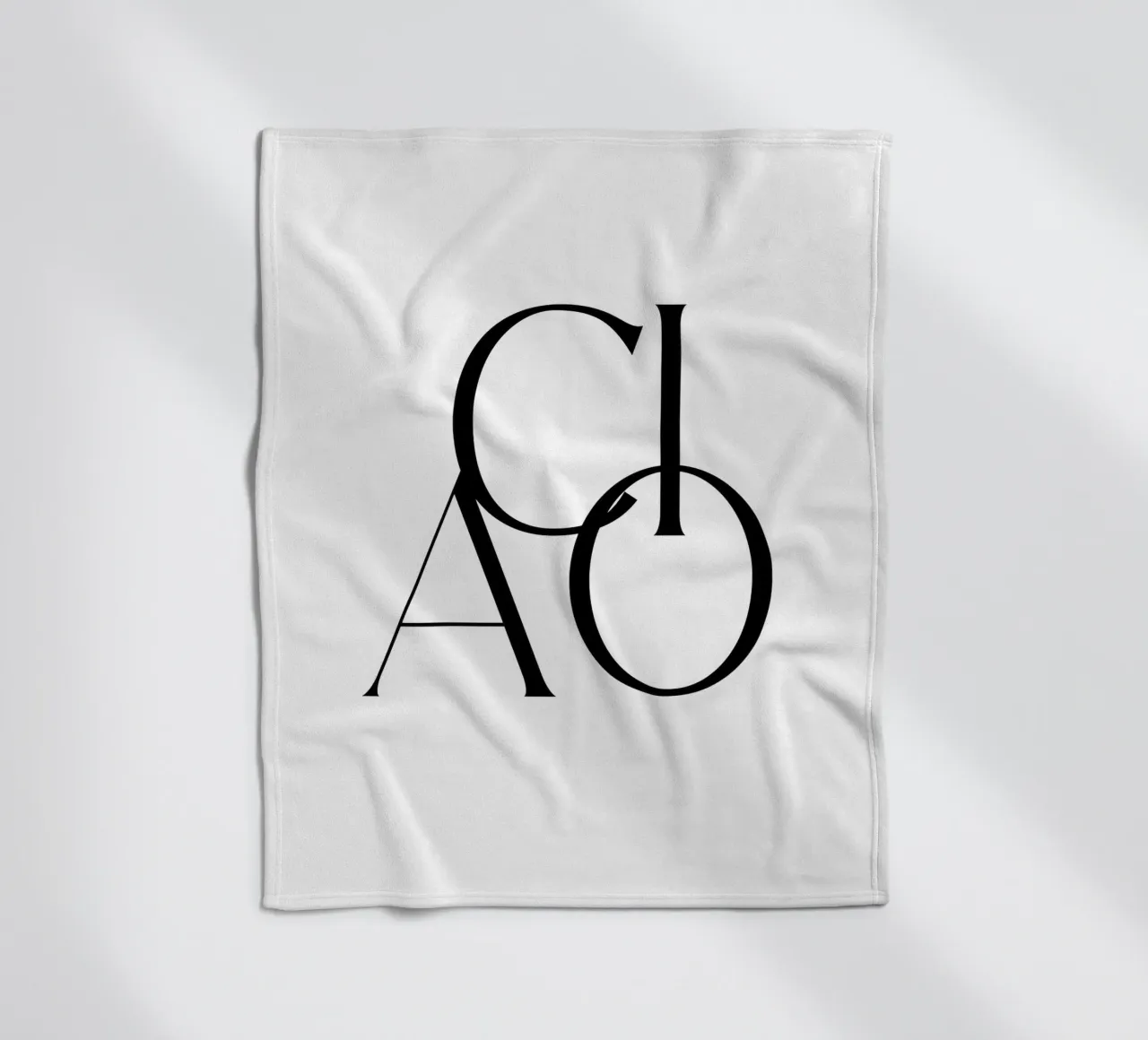 Custom Background Color - Ciao fleece blanket by Imaginative Quotes
