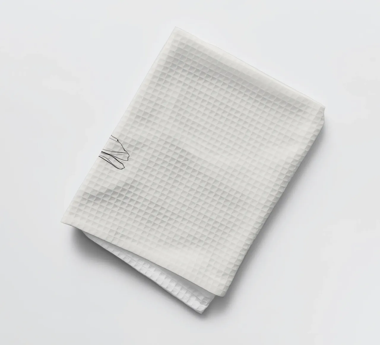 Hand-Drawn Flower – Minimal Botanical Line Art Print canovaccio da cucina da Aralyn