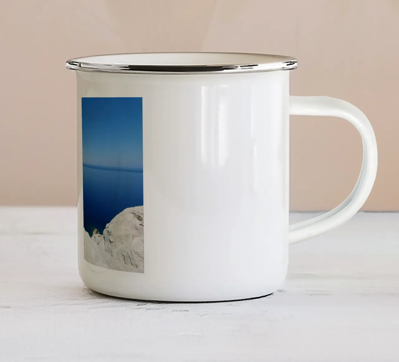 Isole greche tazza in smalto da ZAMART - Fotografie