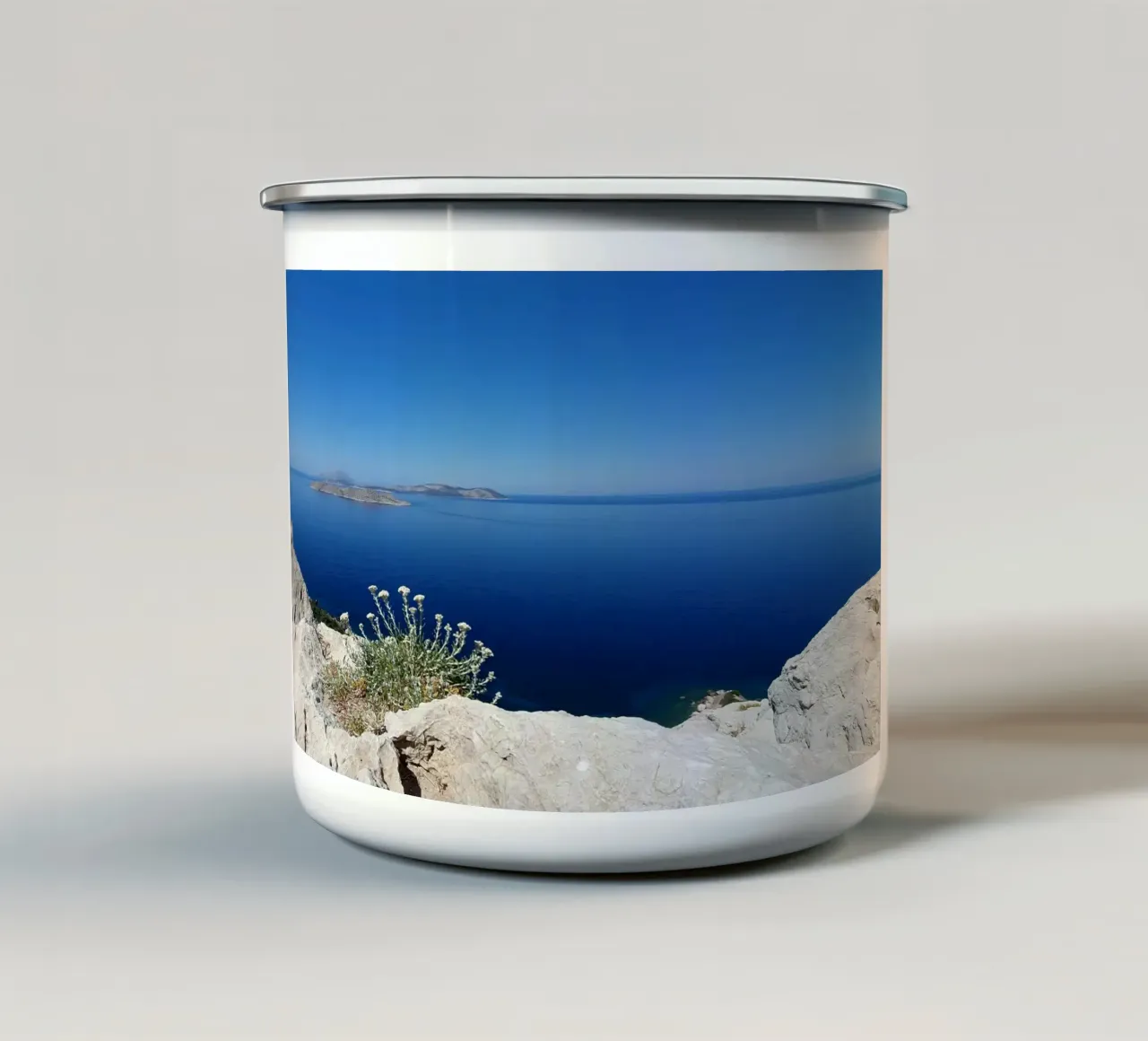 Isole greche tazza in smalto da ZAMART - Fotografie