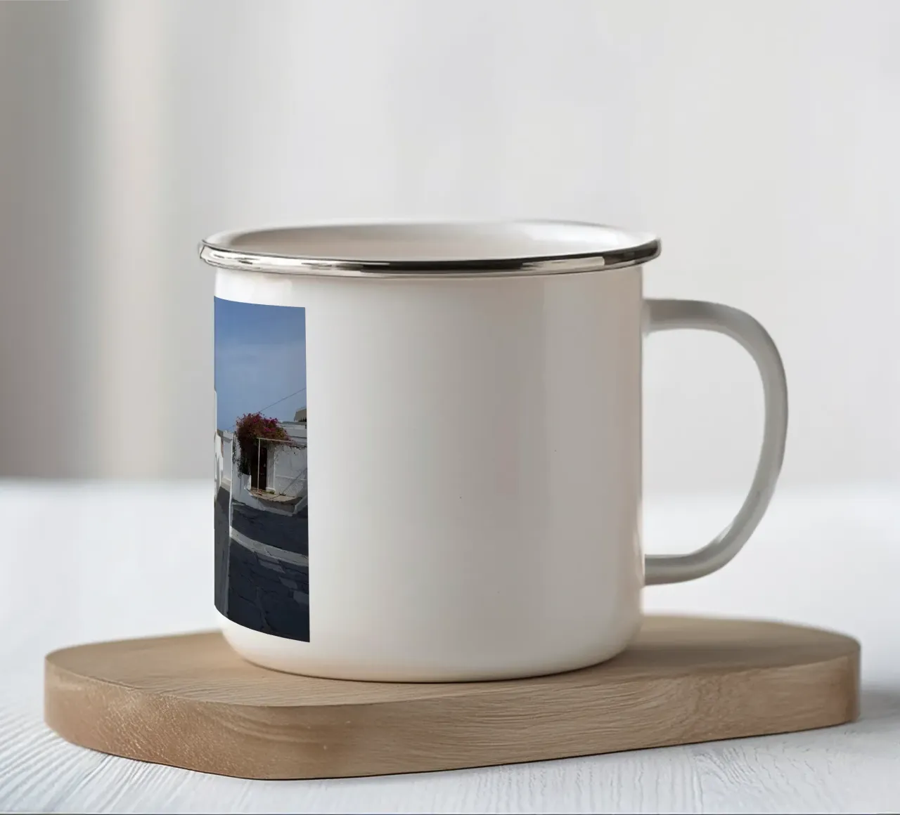 Lindos a Rodi, Grecia tazza in smalto da ZAMART - Fotografie