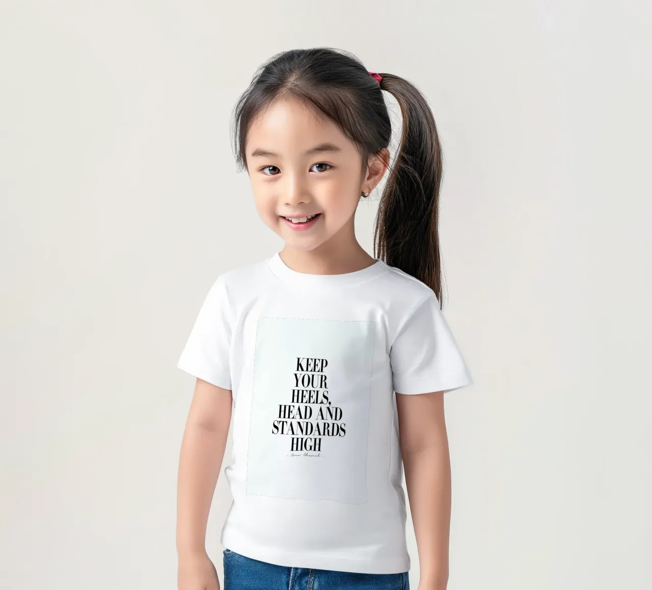 Keep Your Heels, Head & Standards High Kinder T-Shirt von Honeymoon Hotel