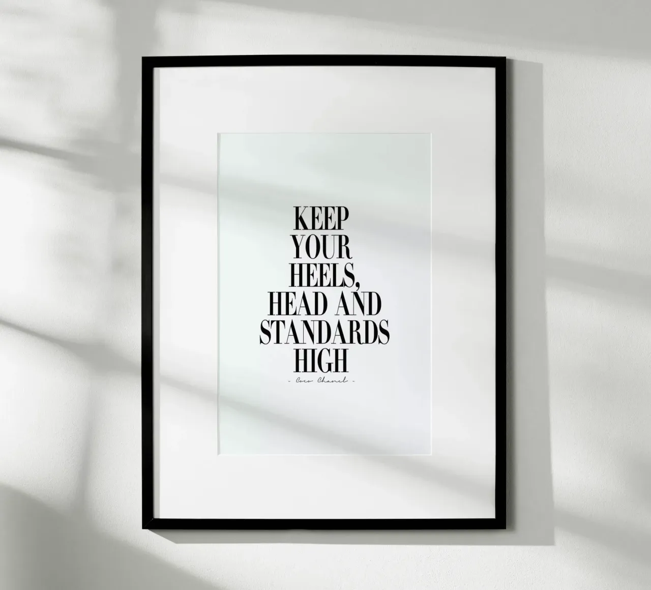 Keep Your Heels, Head & Standards High Hahnemühle von Honeymoon Hotel