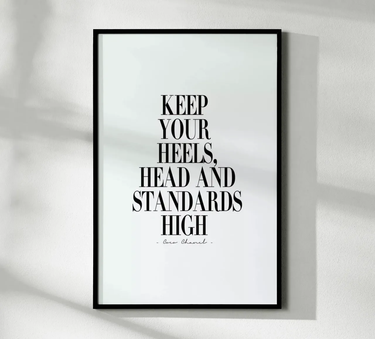 Keep Your Heels, Head & Standards High Hahnemühle von Honeymoon Hotel