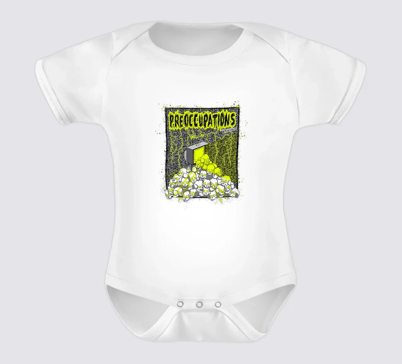 Preoccupations Skull Static body neonato maniche corte da MR.A