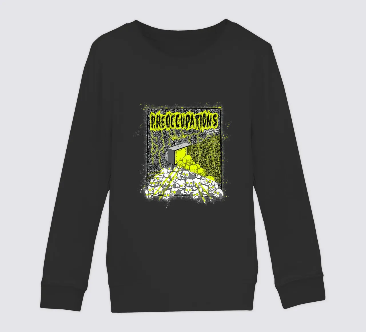 Preoccupations Skull Static felpa bambino da MR.A