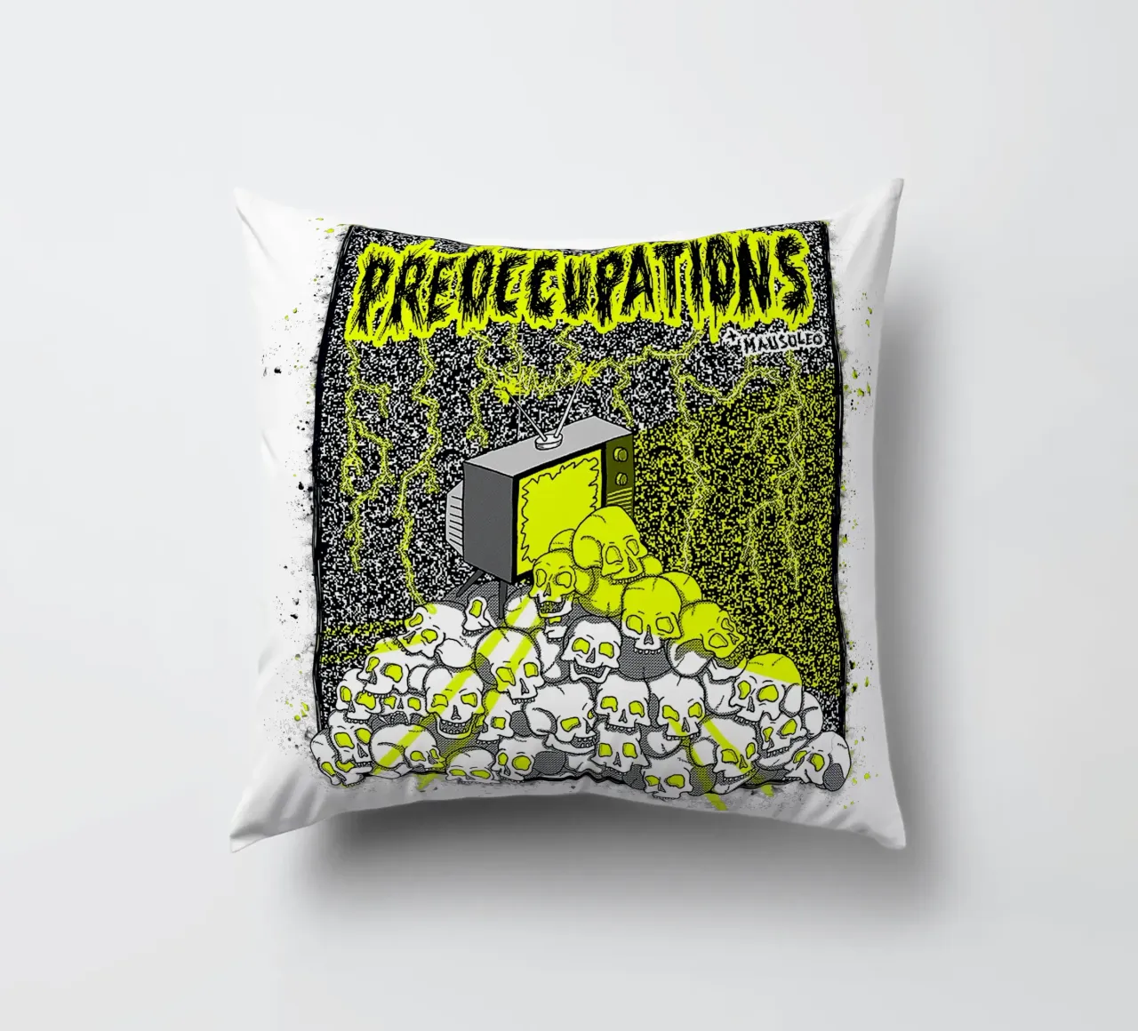 Preoccupations Skull Static cuscino da MR.A