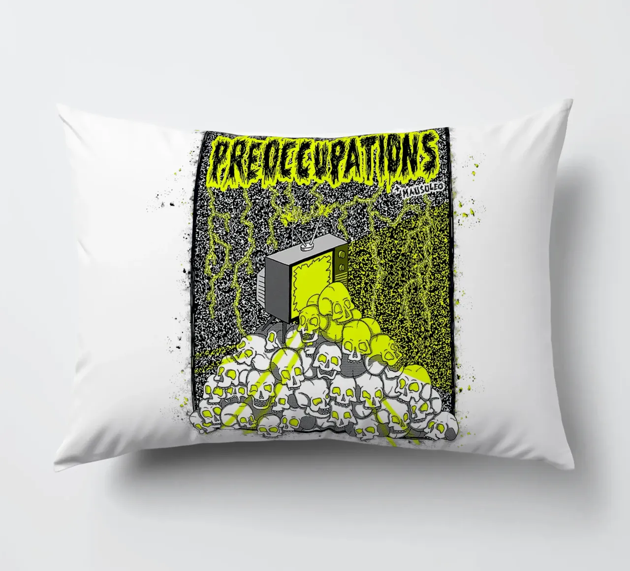 Preoccupations Skull Static cuscino da MR.A