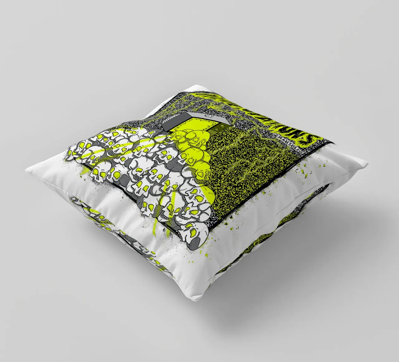 Preoccupations Skull Static cuscino da MR.A