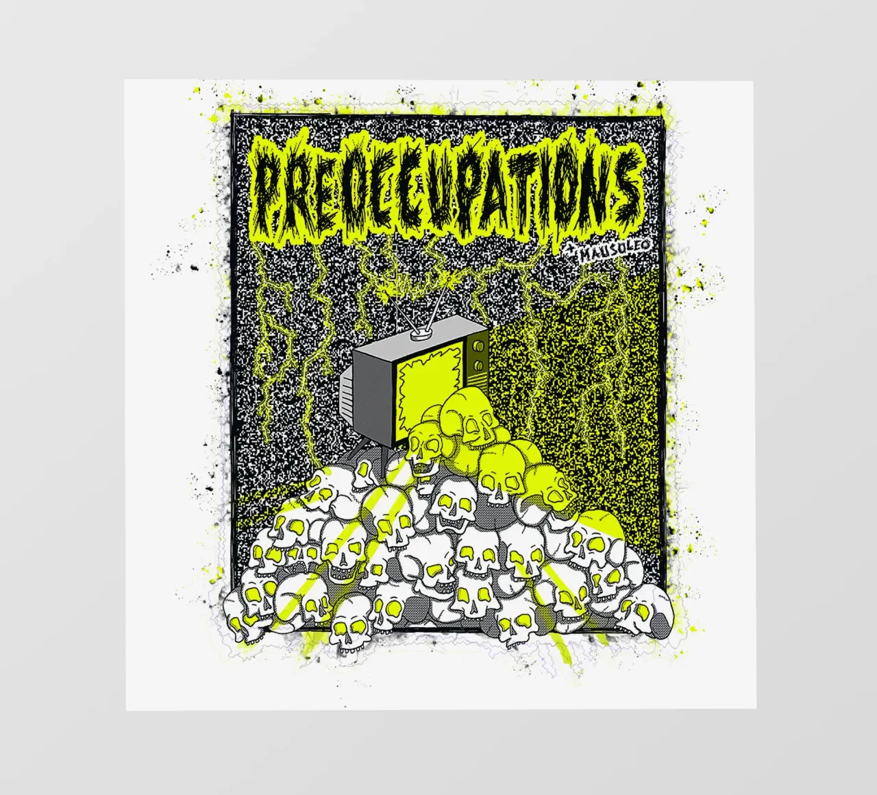 Preoccupations Skull Static telo in pvc da MR.A