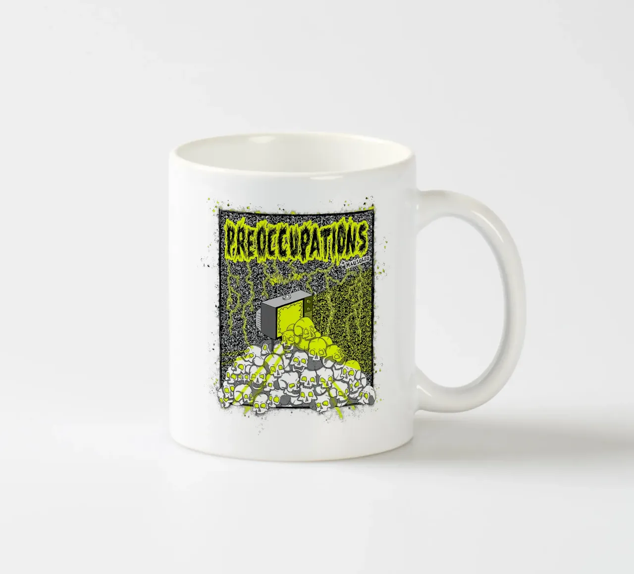 Preoccupations Skull Static tazza in ceramica da MR.A