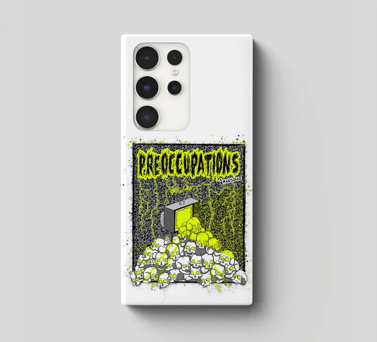 Preoccupations Skull Static cover samsung da MR.A