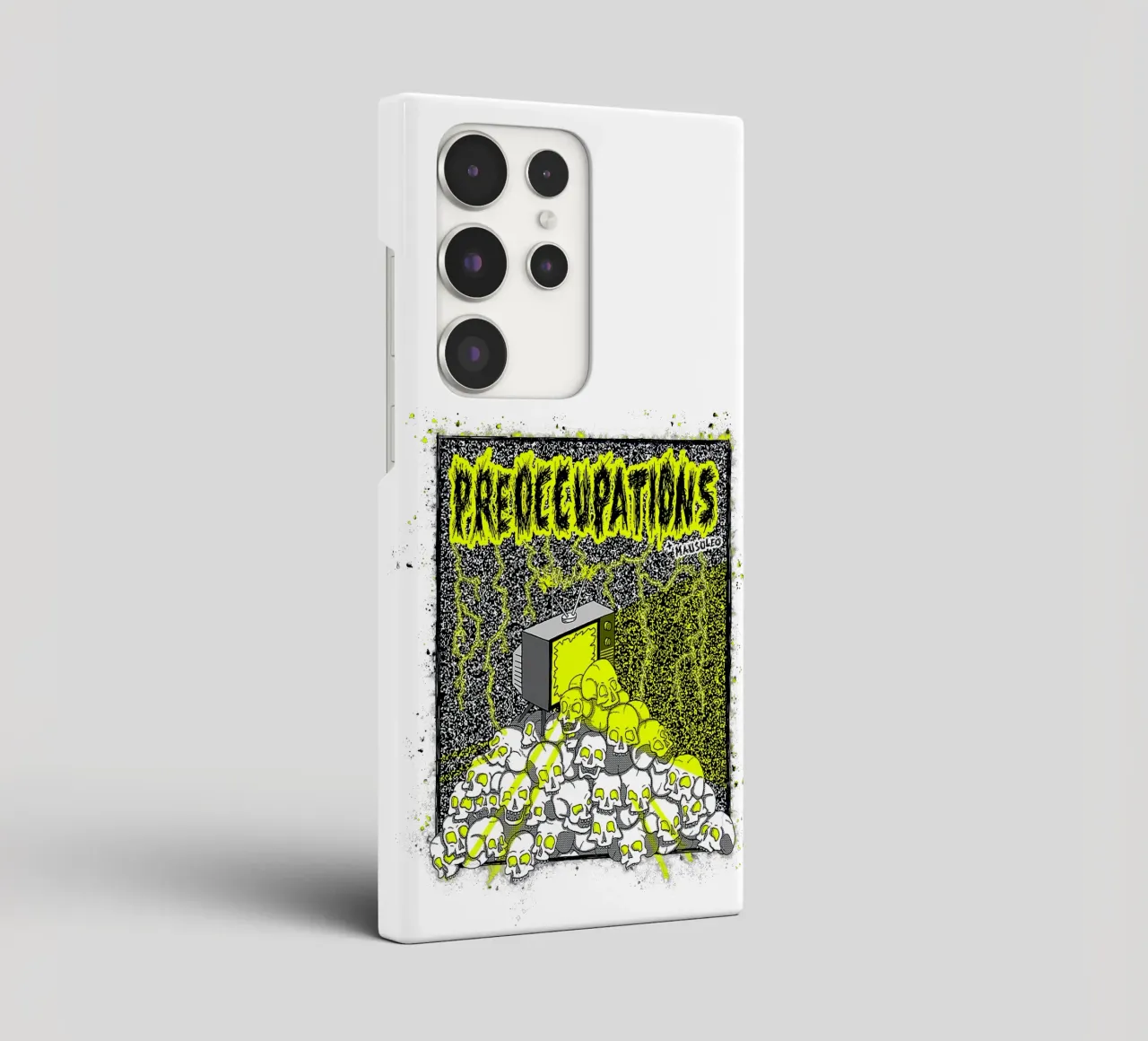 Preoccupations Skull Static cover samsung da MR.A