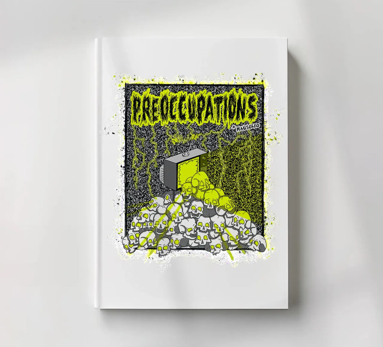 Preoccupations Skull Static notebook by MR.A