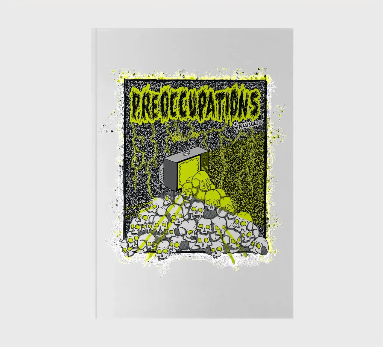 Preoccupations Skull Static notebook by MR.A