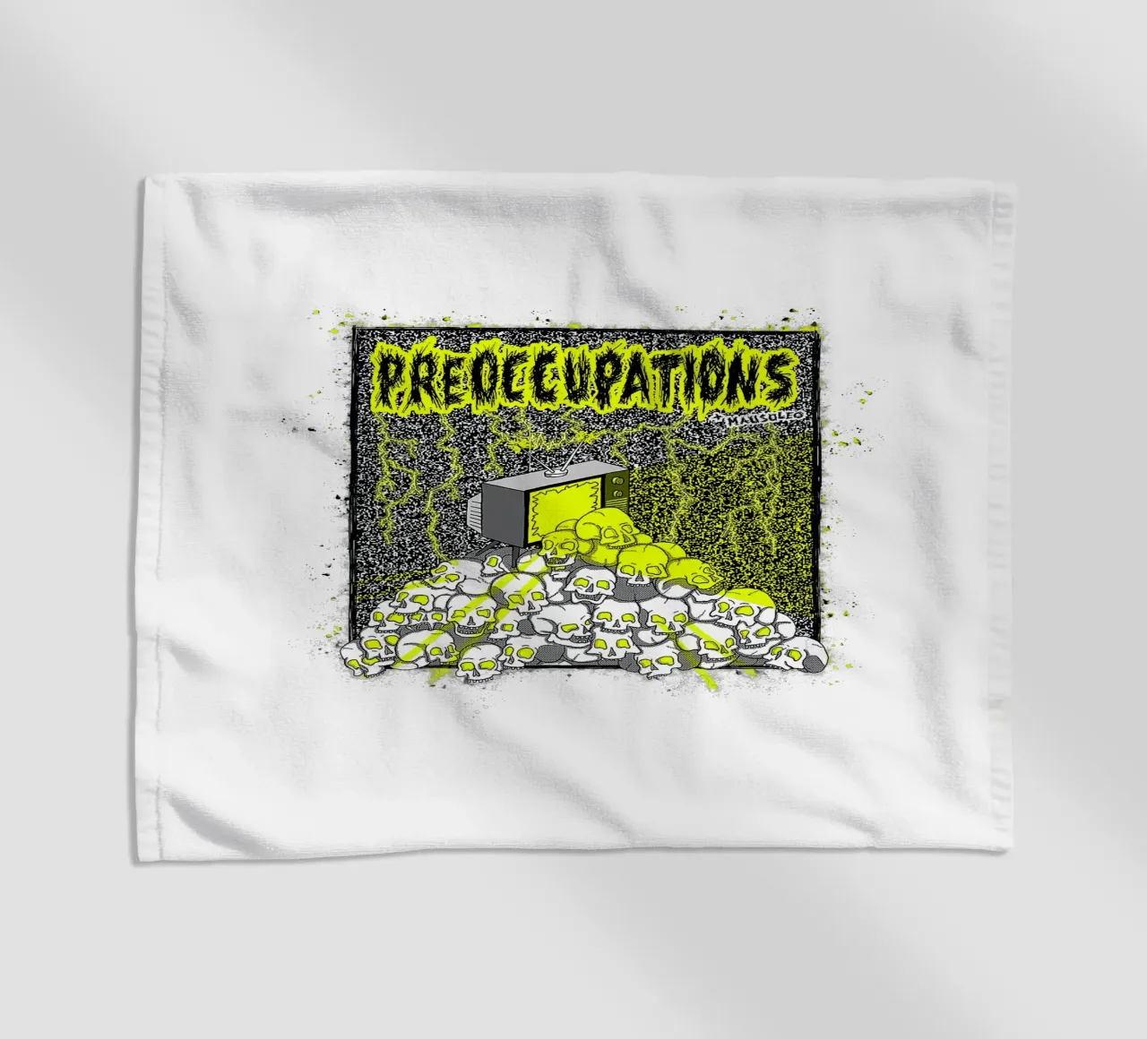 Preoccupations Skull Static telo mare da MR.A