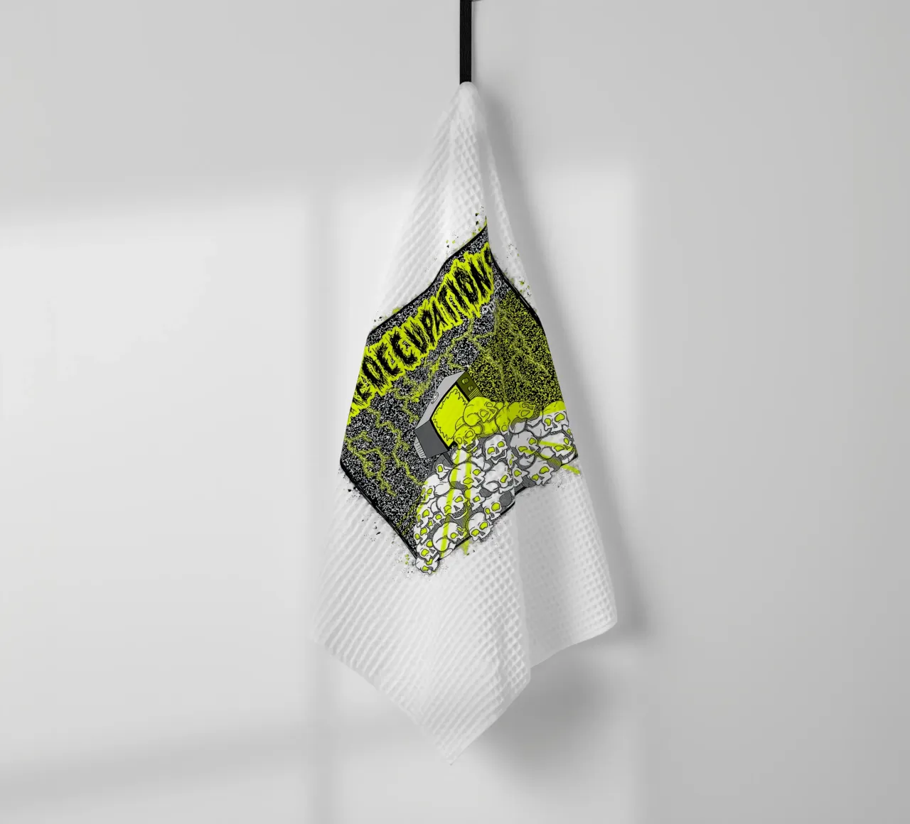 Preoccupations Skull Static canovaccio da cucina da MR.A