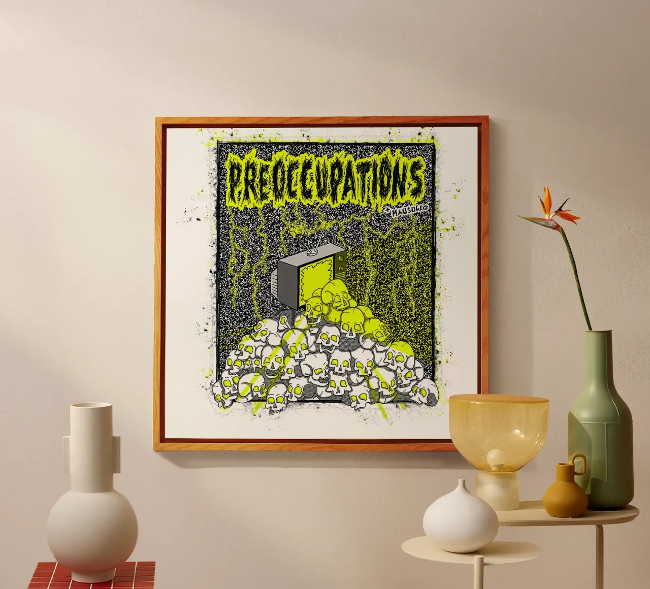 Preoccupations Skull Static plexiglass da MR.A