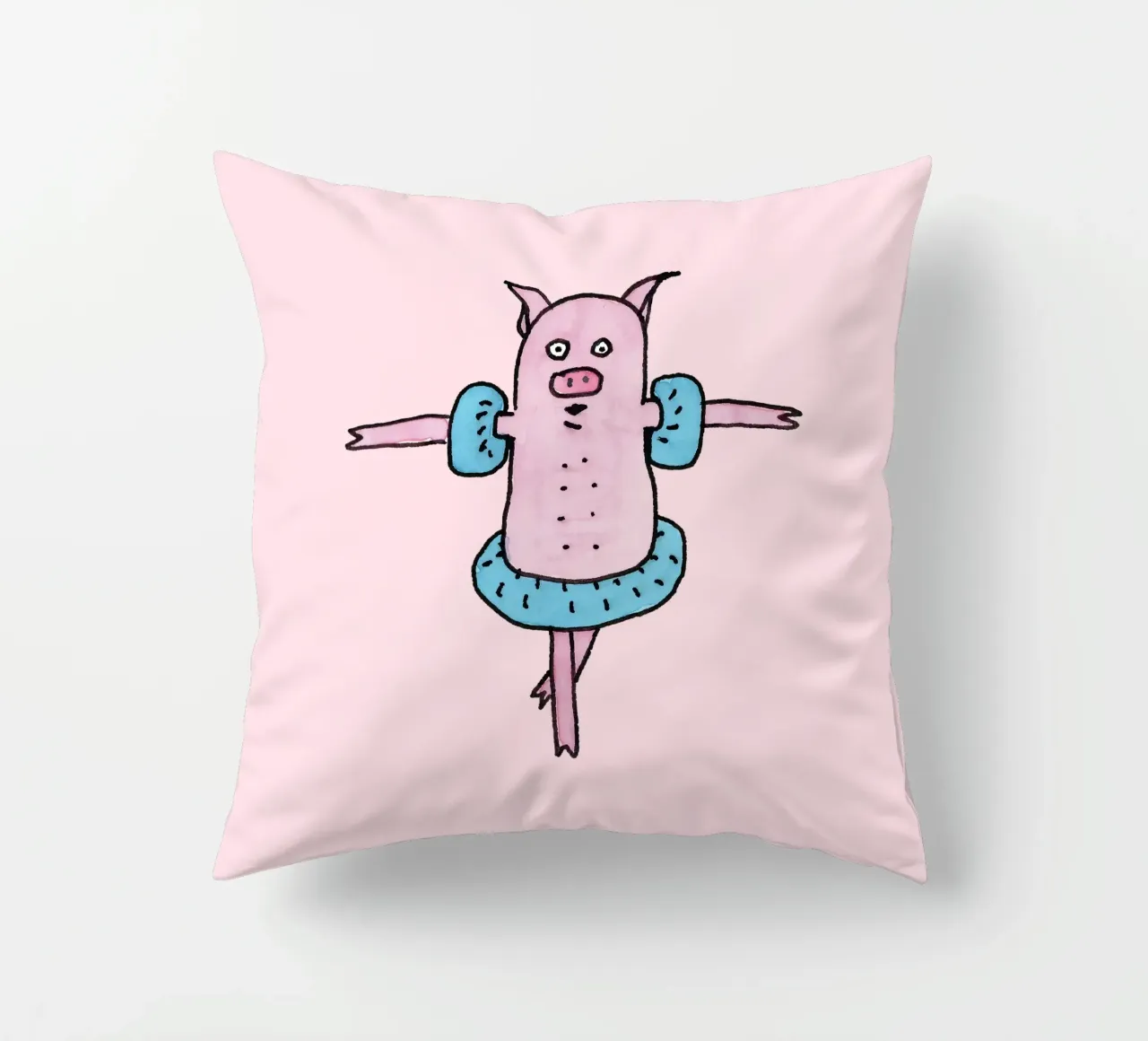 Clumsy Piggy cuscino da Face & Content