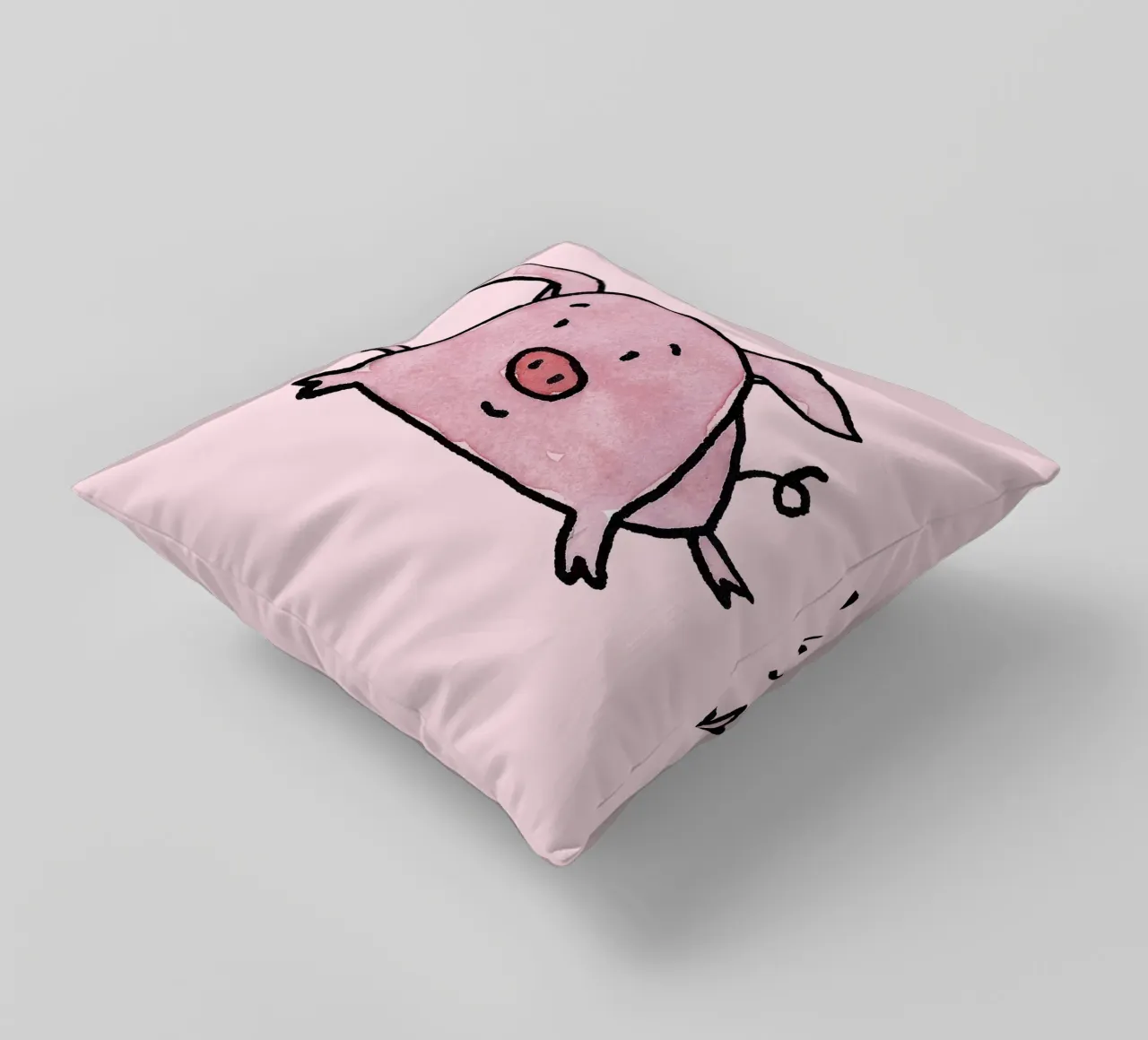 Clumsy Piggy cuscino da Face & Content