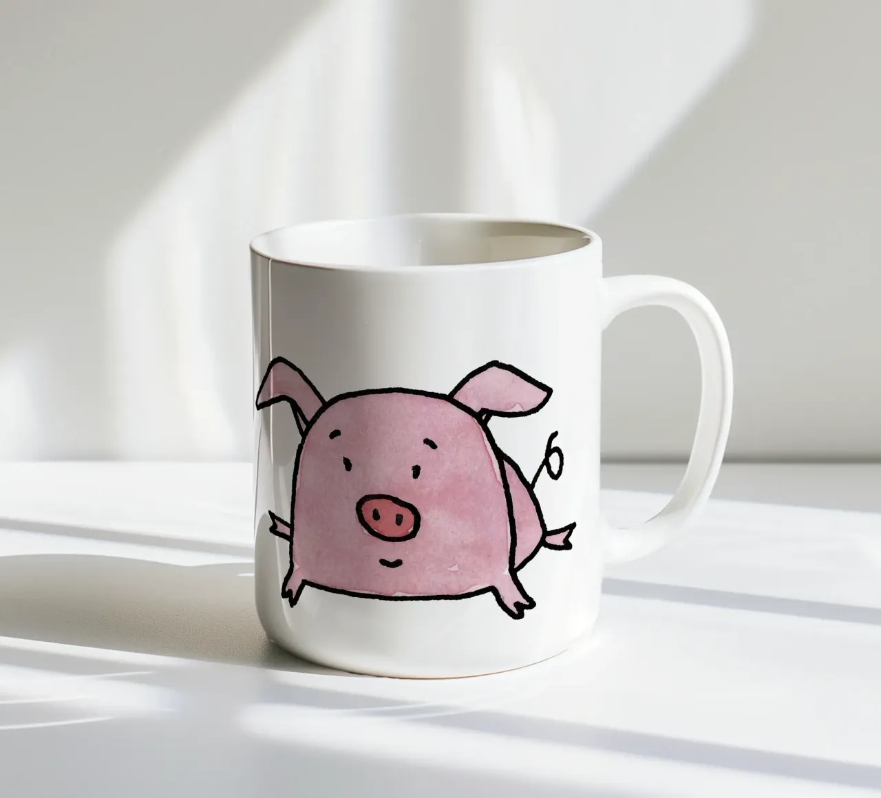 Clumsy Piggy tazza in ceramica da Face & Content