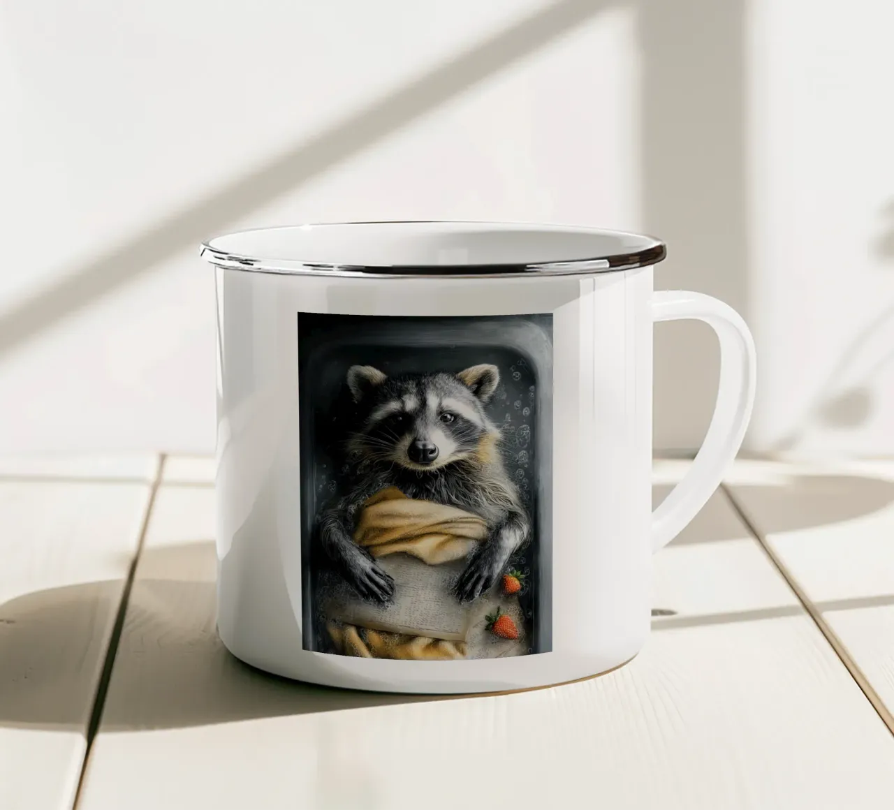 Procione nella vasca da bagno tazza in smalto da Aqualine