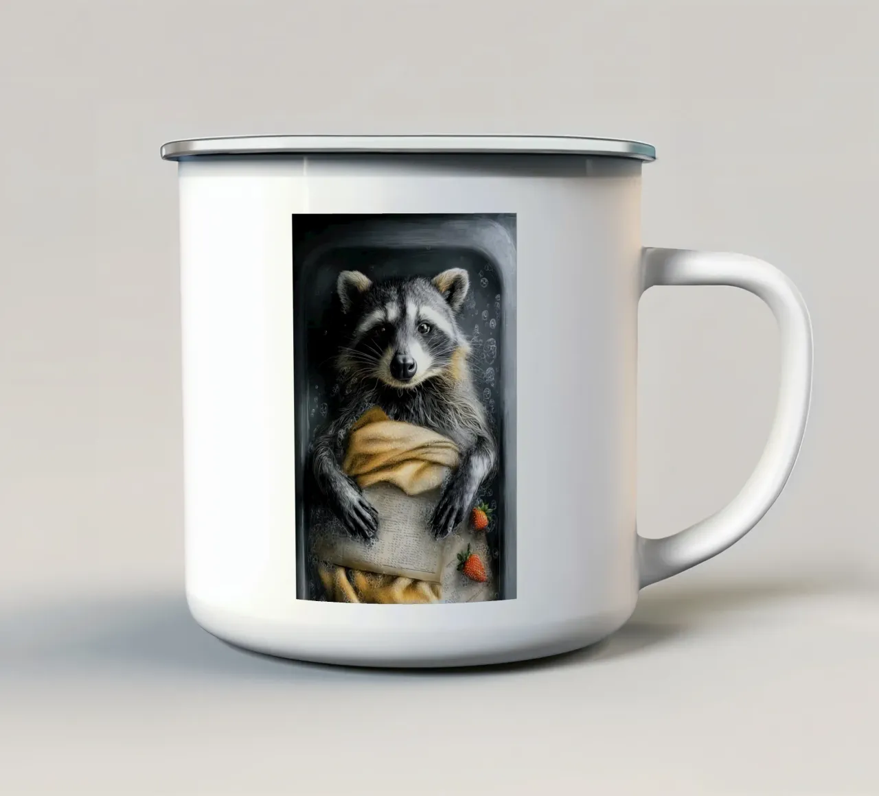 Procione nella vasca da bagno tazza in smalto da Aqualine