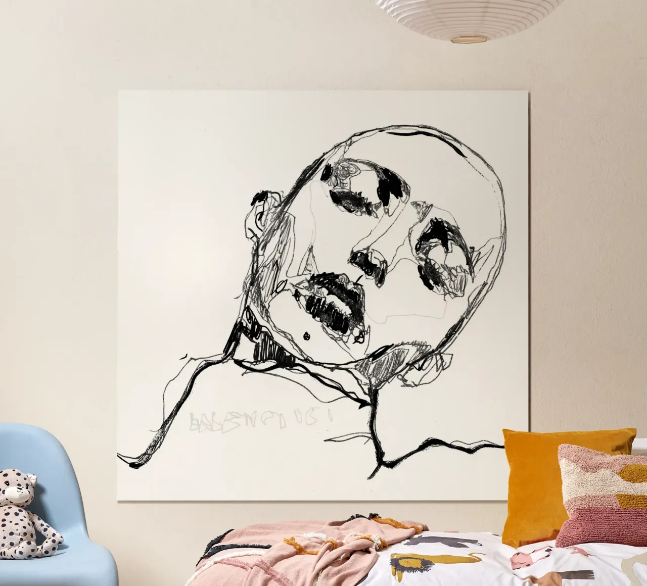 relaxation poster with aluminum frame by k i m