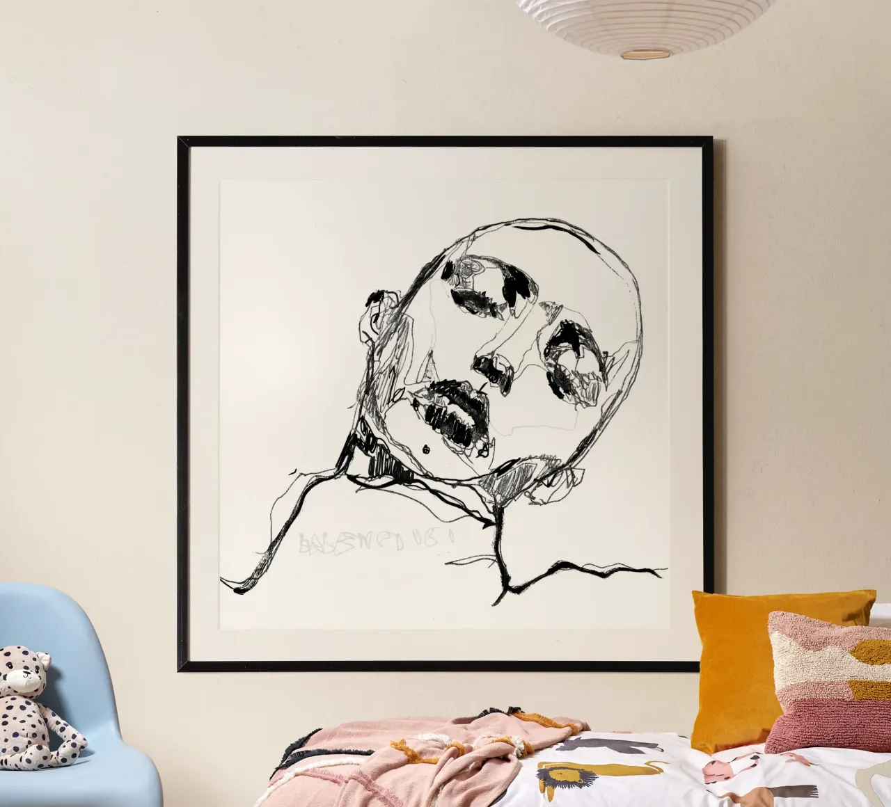 relaxation poster with aluminum frame by k i m